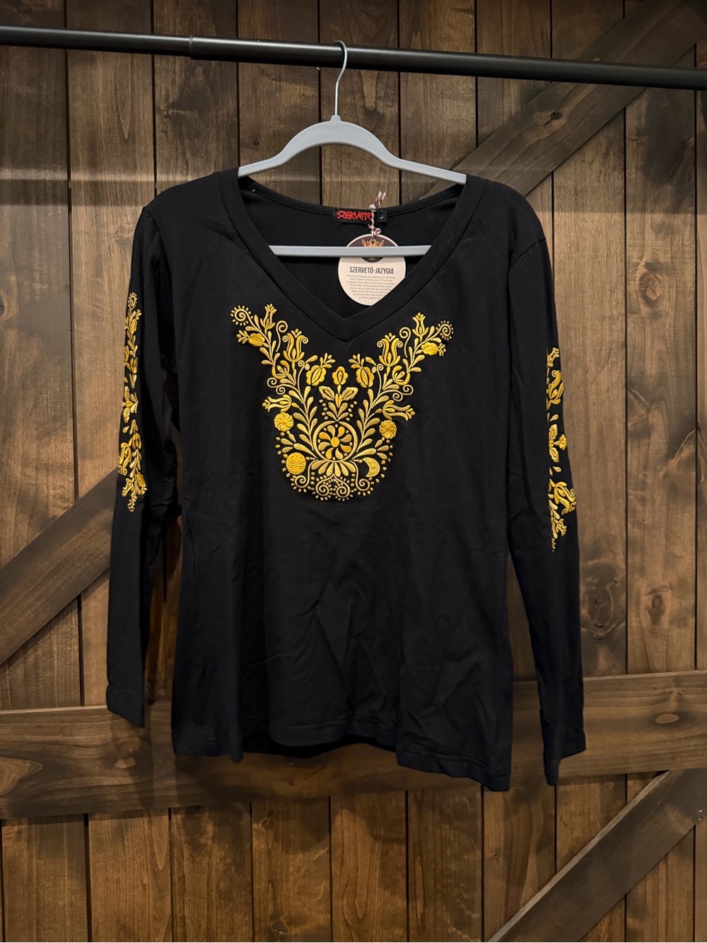 Brand new hand sewn Embroidered Shirt